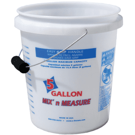 Plastic sales measuring buckets