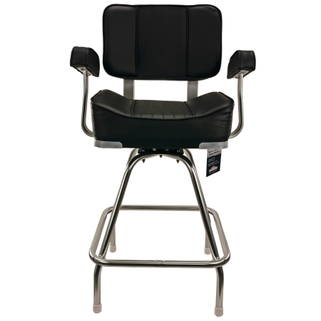 Springfield Deluxe Captains Chair Package w//Stand 1020003 Springfield Marine Co Deluxe Skipper Chair and Stand Package