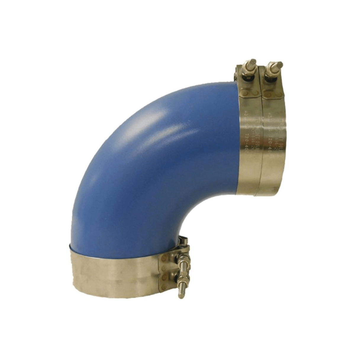 6 350-Degree Fahrenheit Trident Marine 290V6000-S/S Molded Silicone Wet Exhaust 90-Degree Elbow with Clamps 