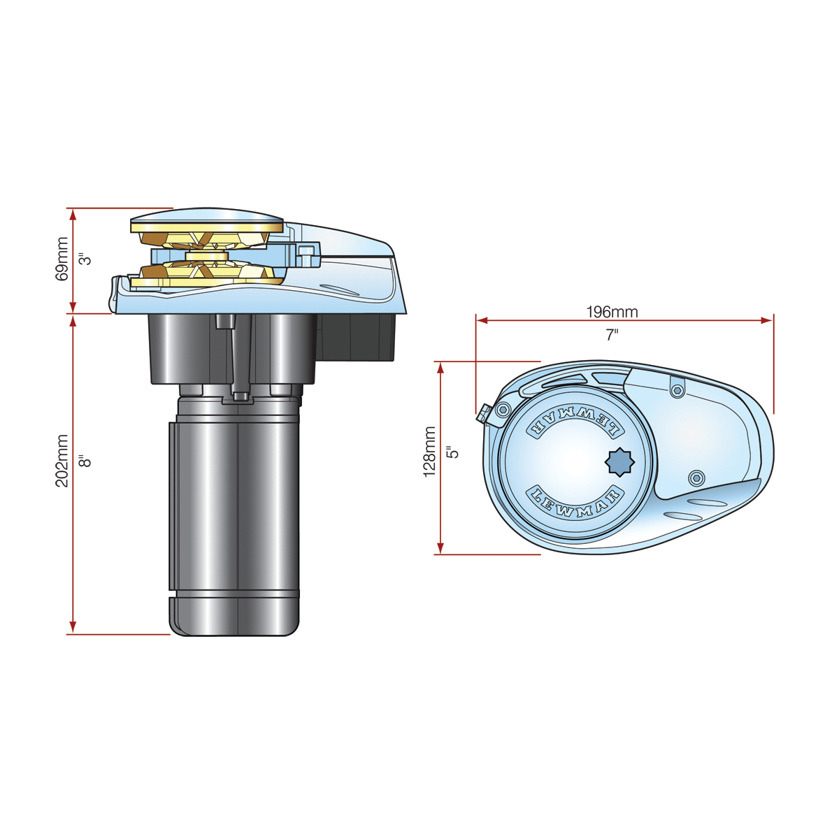 Lewmar V700 Vertical Anchor Windlass | Fisheries Supply