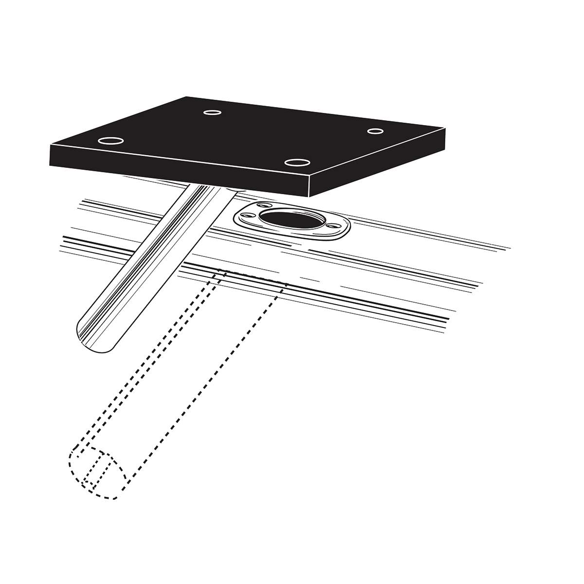 9in for sale online Scotty 1028 Gimbal Mount Bracket 