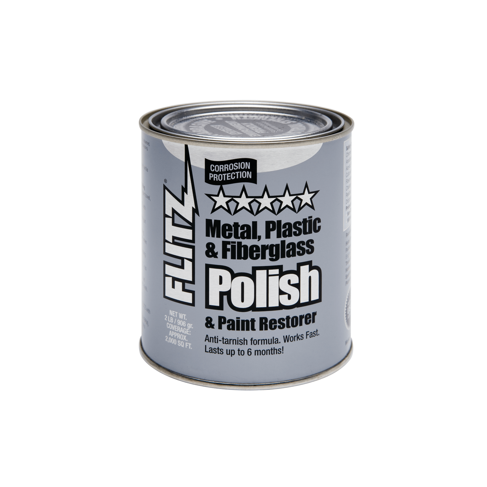 Flitz Paste Metal Polish, Fiberglass & Paint Restorer (2 lb. can) 
