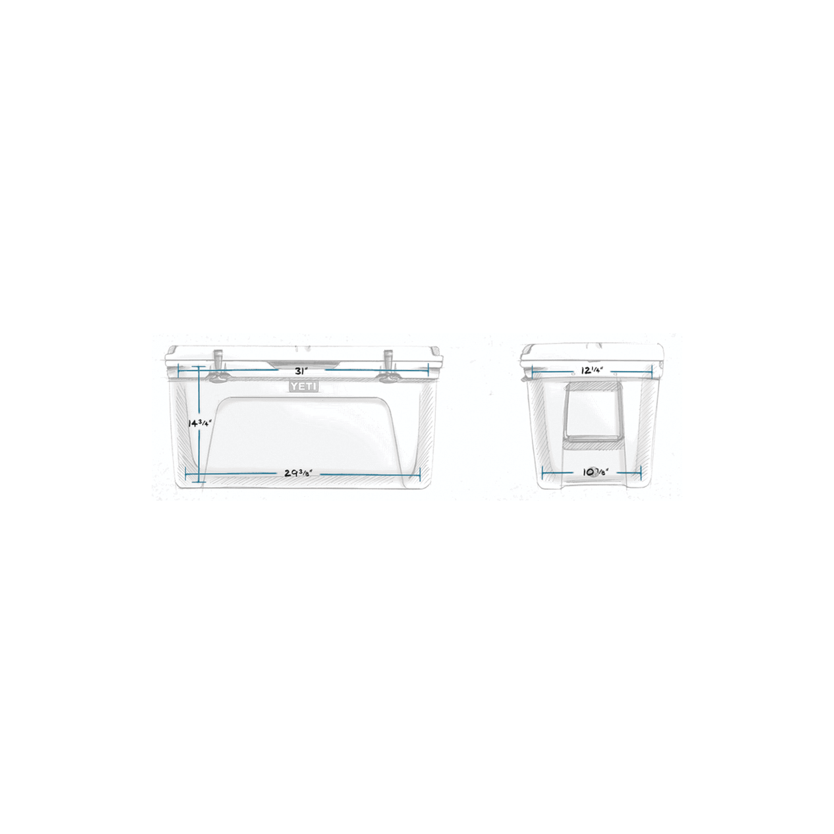  YETI Tundra 110 Cooler, White : Coolers : Sports