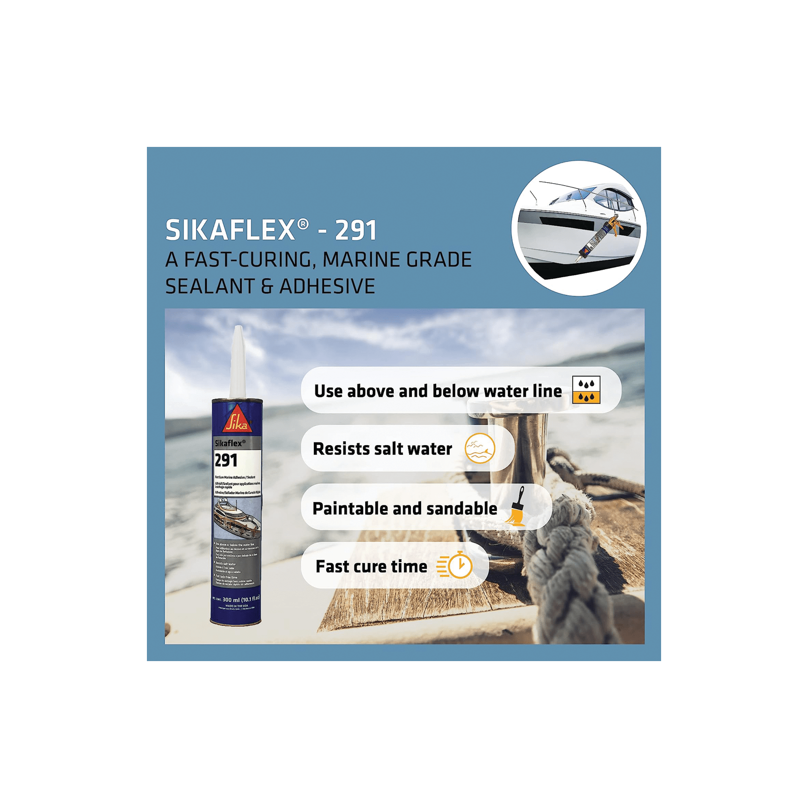 SIKA Sikaflex-291 Fast Cure Adhesive/Sealant
