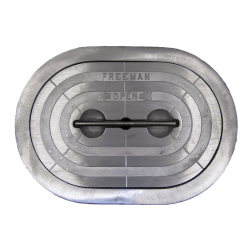12IN X 18IN ALUM HATCH STEEL RING