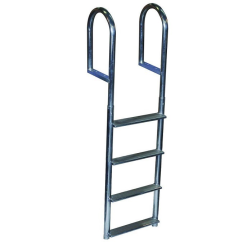 Dock Edge Aluminum Fixed Ladder Wide Step