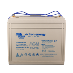 Front of Victron Energy AGM Super Cycle Battery, 170 amp