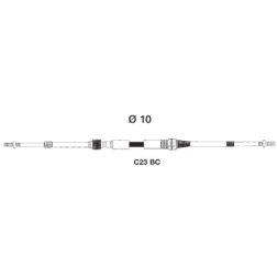 C23BC Stainless Steel Engine Control Cable