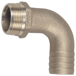 Curved 90&deg; Pipe to Hose Adapter