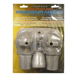Front View of Martyr Magnesium Anode Kit for Merc Bravo 3 2004 - Present