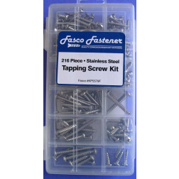 216 Piece Tapping Screw Kit