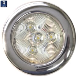 3" Stainless LED Surface Mount Puck Light - White
