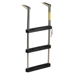3 STEP OVER PLATFORM SS TEL LDR BLK STEP