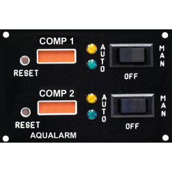 Aqualarm Bilge Pump Cycle Counter with 3 Way Pump Switch - Twin Bilge Compartments
