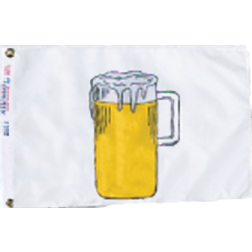 12INX18IN NYL-GLO BEER FLAG