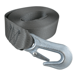 angled view of Gator Tuff 2" Winch Strap with Sewn Loop End - 20 or 25 ft