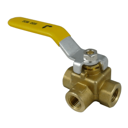940464 of Midland Metals Brass 3-Way Ball Valves - Small Sizes