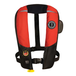 Red and Black Version of Mustang Survival HIT Automatic Inflatable PFD - Hydrostatic Inflator Technology