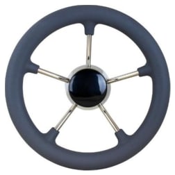 230212g of Sea-Dog Line Five Spoke Stainless Steel Dished Steering Wheel - with Foam Covering