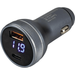 USB 3.0 & USB-C Power Plug With Voltmeter