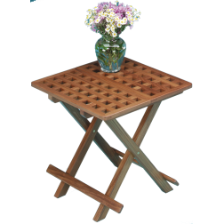 Grate Top Fold-Away Table