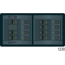 360 Panel System 120 Volt AC Source Selector Panel, Rocker (2 x 50A Double)