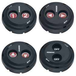 Digital Black Waterproof Switches - Dual-Function with Rotating Guard Top