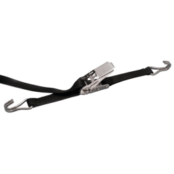 1" Ratchet Tie-Down Assembly with J Hooks - 10 Ft Long