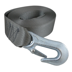 angled view of Gator Tuff 2" Winch Strap with Sewn Loop End - 20 or 25 ft