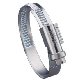 316 SS Non-Perforated Embossed Hose Clamps - 9mm Band Width