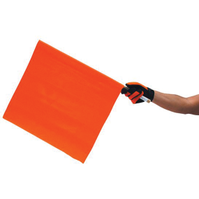 9960 Warning Flag Vinyl - Orange