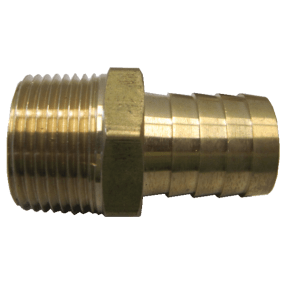 Pipe to Hose Adapter  -  Machined Brass