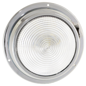 5.5IN LED DOME LIGHT CHRM 2 LVL WHT