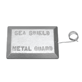ZPP Plate Anode with Copper Pigtail - Zinc