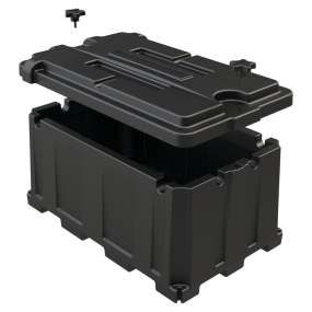 COMMERCIAL BATTERY BOX  GROUP 8D BLK