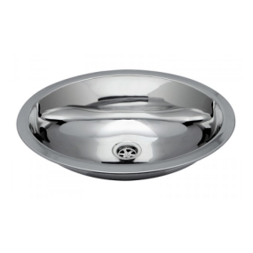 Oval Sink - Brushed SS Finish With Mounting Studs