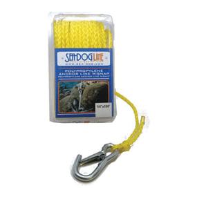Pre-Cut Anchor Lines with Snap - Hollow Braid Polypropylene