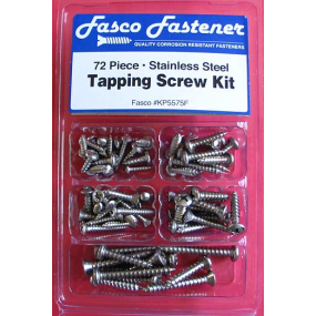 72 Piece SS Tapping Screw Kit