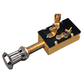 BRASS 3 POSITION SWITCH (1 CIRCUIT)