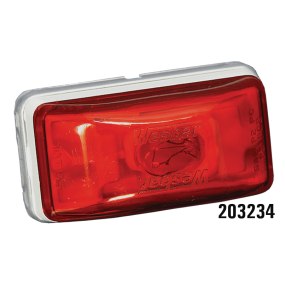 STUD MOUNT RED PC CLEARANCE LIGHT