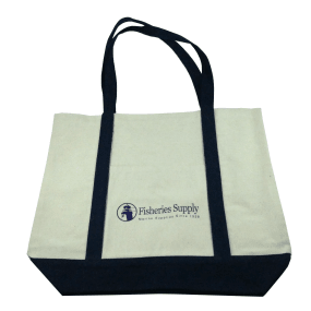 b0750n of Fisheries Supply Brand Canvas Tote Bag - Navy