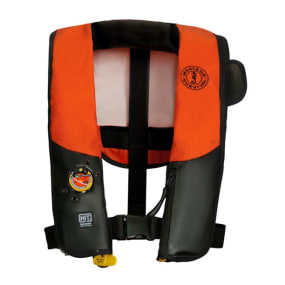 Orange and Black Version of Mustang Survival HIT Auto Inflatable Law Enforcement PFD