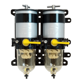 Racor 900FV Double Turbine Diesel Fuel Filter - w/ Heaters, Clear Bowl