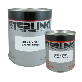 combo of Sterling Linear Polyurethane High Gloss Topcoats - Blue & Green Bases