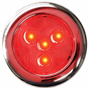TH Marine Supplies 3" Stainless LED Surface Mount Puck Light - Red