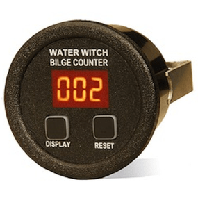 Water Witch Bilge Pump Cycle Counters - with Round Face