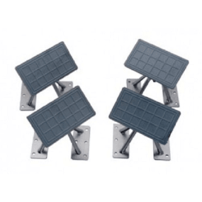 Removable Dinghy Chock Kit - Swiveling Pads & Removable Bases - 1,000 lb Capacity