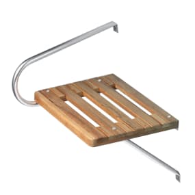 60900 of Whitecap Industries Teak Swim Platform with Handrail