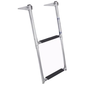 tdl2x of Windline Over Platform Telescoping Drop Ladders with All Stainless Steps