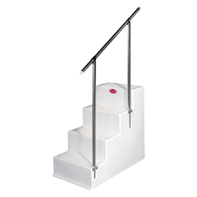 Quad Step Boarding Stairs With Handrail